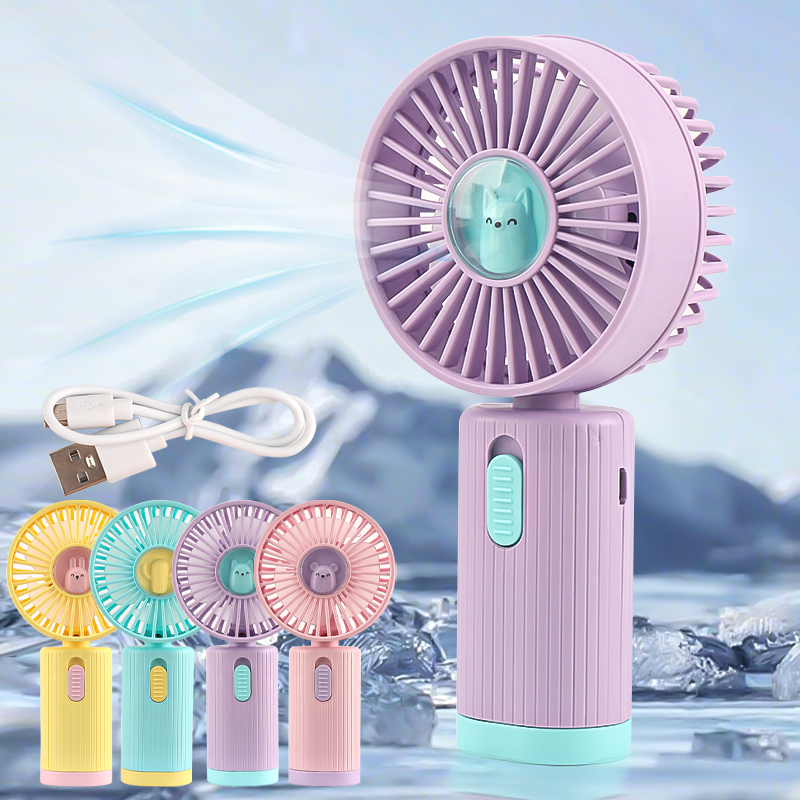 Eyelash Extension Course - Niedlicher Mini-Handventilator, USB-Aufladbar, Tragbarer Wimperntrockner mit