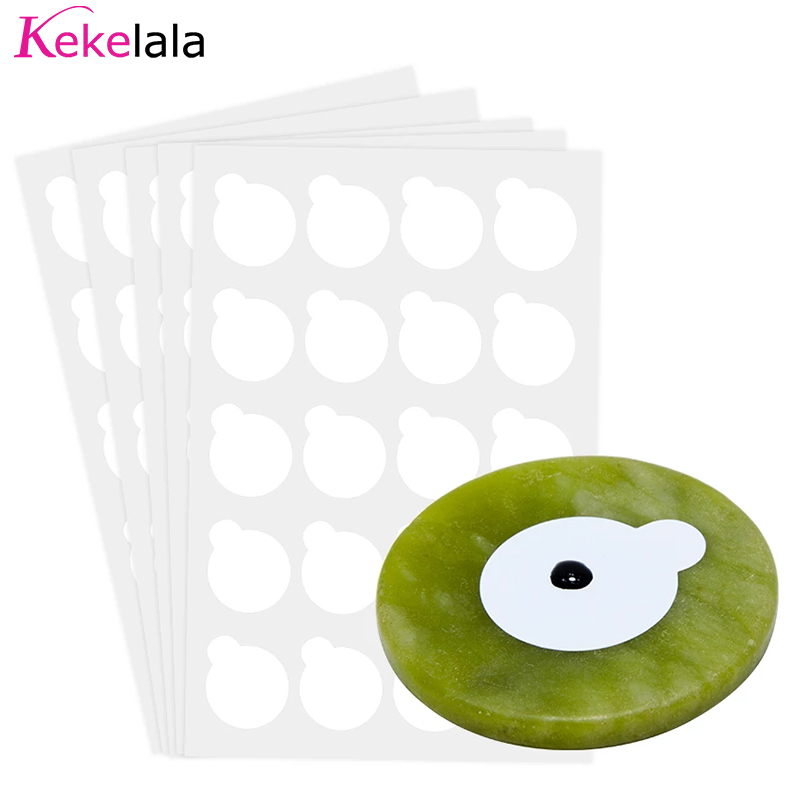 Eyelash Extension Double Lash - 100 Stück Wimpernverlängerungs-Klebeaufkleber, Shim-Papierpads und 1