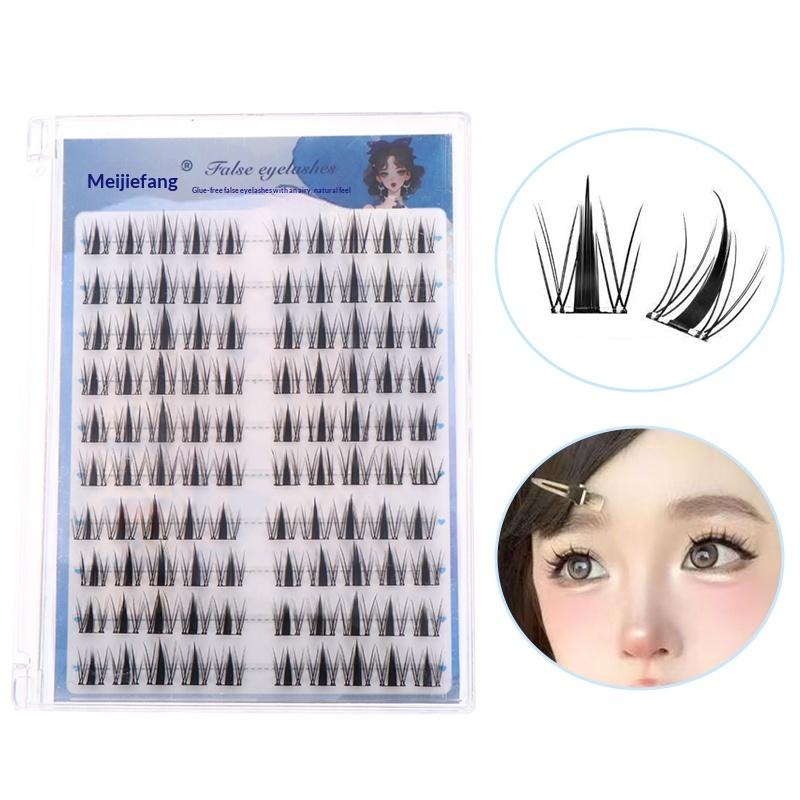 Lash Adhesive Glue - 10 Reihen Selbstklebende Manga-Stil Falsche Wimpern,