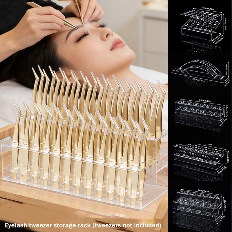 Eyelash Extension Course - Pinzetten-Aufbewahrungsbox mit mehreren Löchern, Halter für