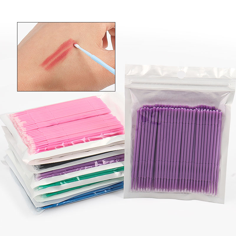 Lash Adhesive Glue - 100 Teile/beutel Bambus Wimpern Verlängerung Reinigung