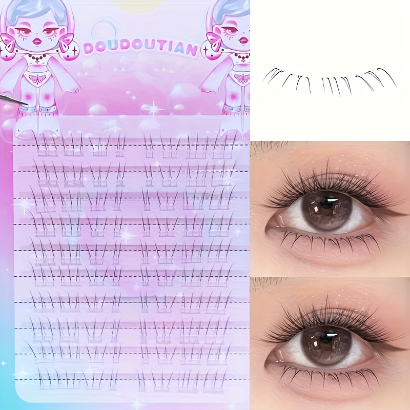 Eyelash Extension Natural - Duoduotian Katzenpfoten-Unterwimpern für Anfänger, 10-14mm, Einfach