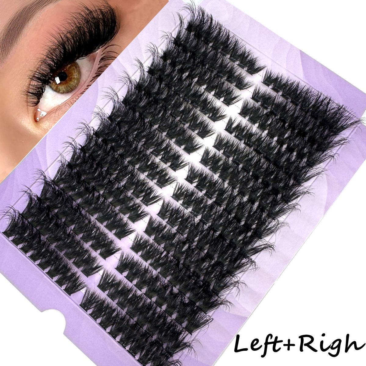 Eyelash Extension Volume Cat Eye - 14 Reihen 50D-100D Flauschige Wimpernbüschel, Voluminöse