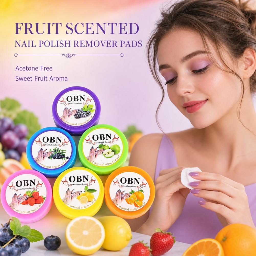 Eyelash Extension Natural - Nagellackentferner-Pads mit Blumenduft, Absorbierbare Reinigungstücher für