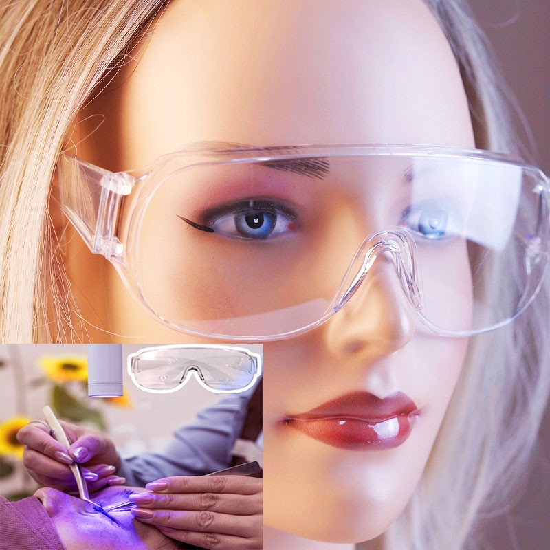 Eyelash Extension Glasses - UV-Schutzbrille für Wimpernverlängerung, Sicherheitsschutz vor Strahlung,