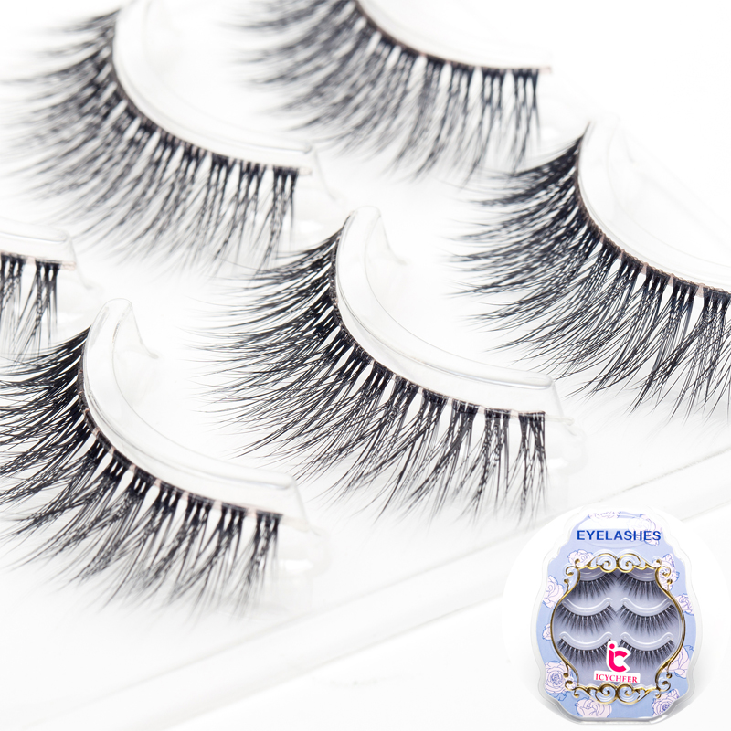 Eyelash Extension Japanese Style - ICYCHEER Japanischen Natürlichen Stil Falsche Wimpern