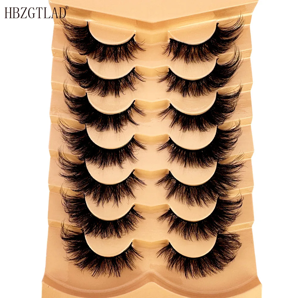 Eyelash Extension Volume Cat Eye - 7 Paar dicke Katzenaugen-Wimpern, flauschige Wimpern,