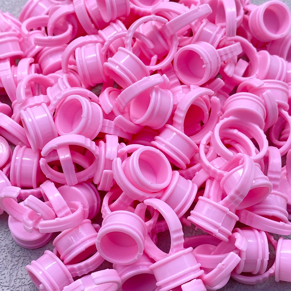 100Pcs Einweg Kleber Ring Tass – Eyelash Extension Double Lash Bewertung und Preis