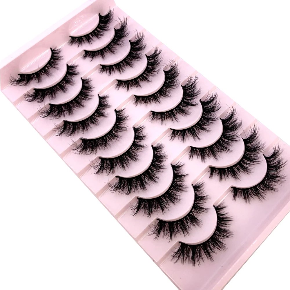 AMSDCN 9 Paar Nerzwimpern, fla – Eyelash Extension Volume Cat Eye Bewertung und Preis
