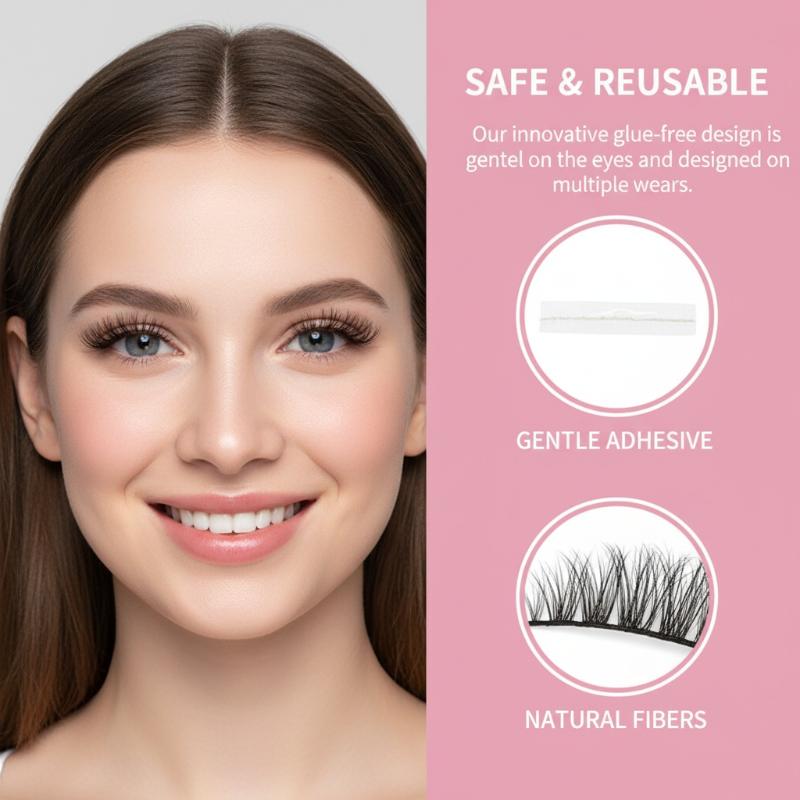 Schwarze Cluster-Wimpern, selb – Lash Adhesive Glue Bewertung und Preis